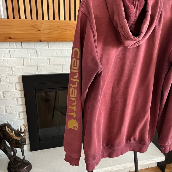 Carhartt Burgundy Loose Fit Hoodie - Picture 6 of 6